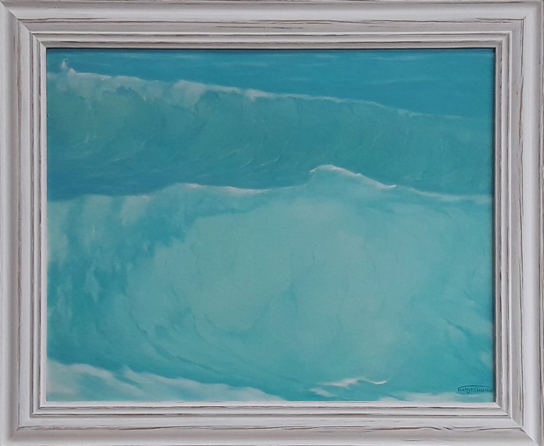 Oil painting The sea under the boundless sky Vasily Korkishko: Title: Oil painting The sea under the boundless sky Vasily Korkishko Description: Kork 155*** ABOUT THIS PAINTING **** TITLE: "The sea under the boundless sky" * ARTISTS: Vasily Korkishko* SIZE: