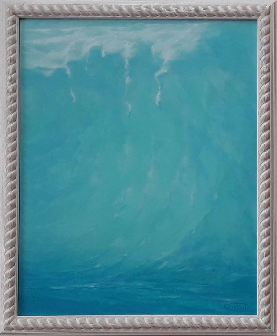 Oil painting The sound of the surf at dawn Vasily Korkishko: Title: Oil painting The sound of the surf at dawn Vasily Korkishko Description: Kork 156*** ABOUT THIS PAINTING **** TITLE: "The sound of the surf at dawn" * ARTISTS: Vasily Korkishko* SIZE: 50x40