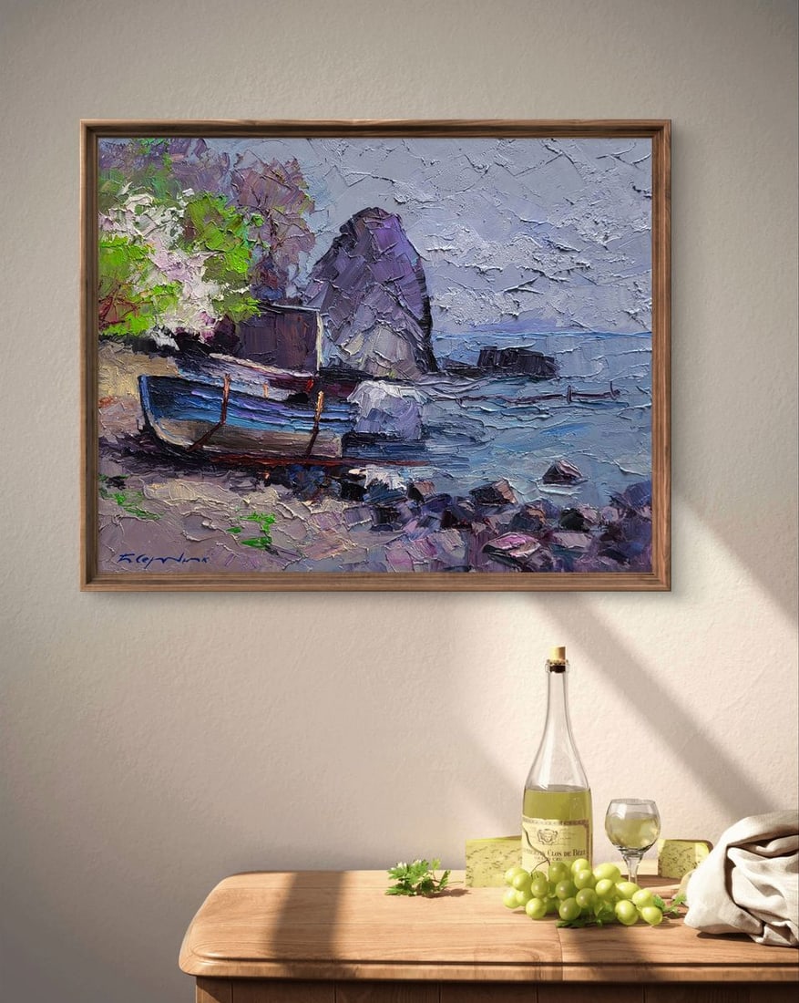 Oil painting Calm of a sea morning Boris Serdyuk - 2
