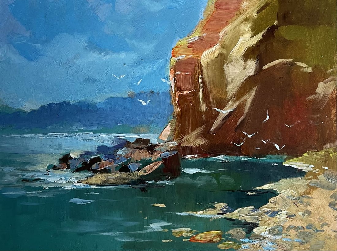 Oil painting Rocky seashore Yuriy Suprunchuk - 3