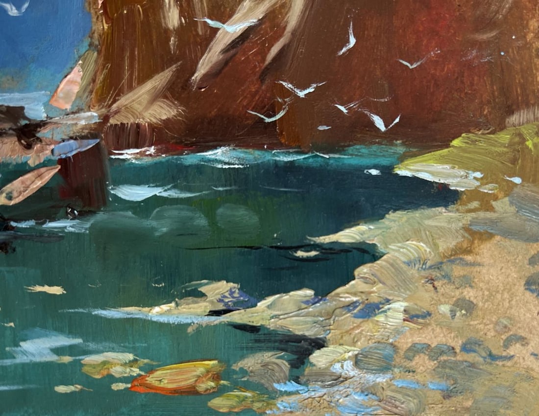 Oil painting Rocky seashore Yuriy Suprunchuk - 4