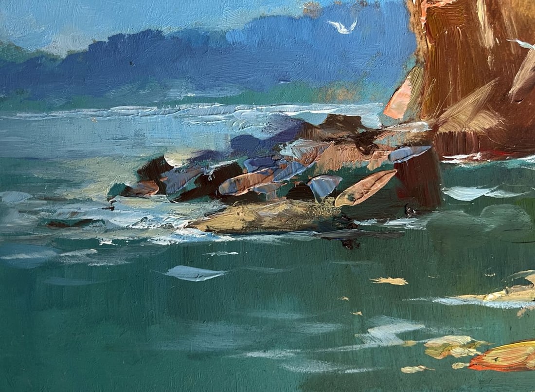 Oil painting Rocky seashore Yuriy Suprunchuk - 7