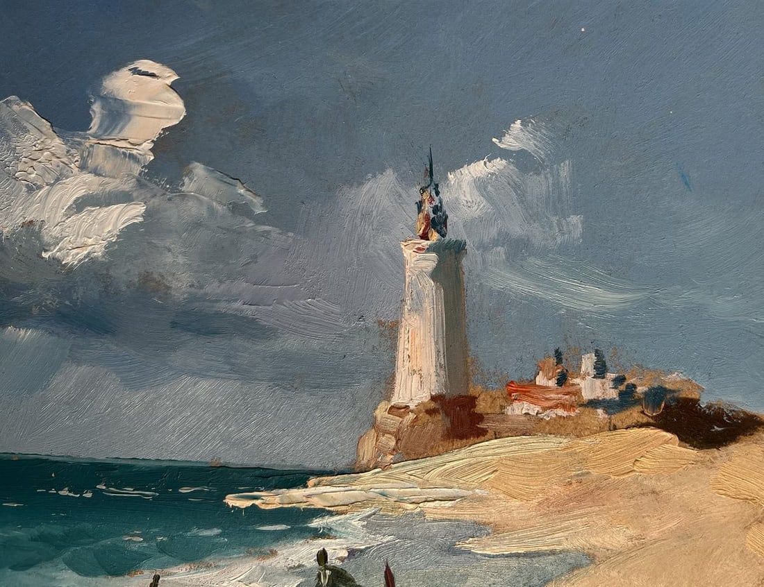 Oil painting Boats at the lighthouse Yuriy Suprunchuk - 5