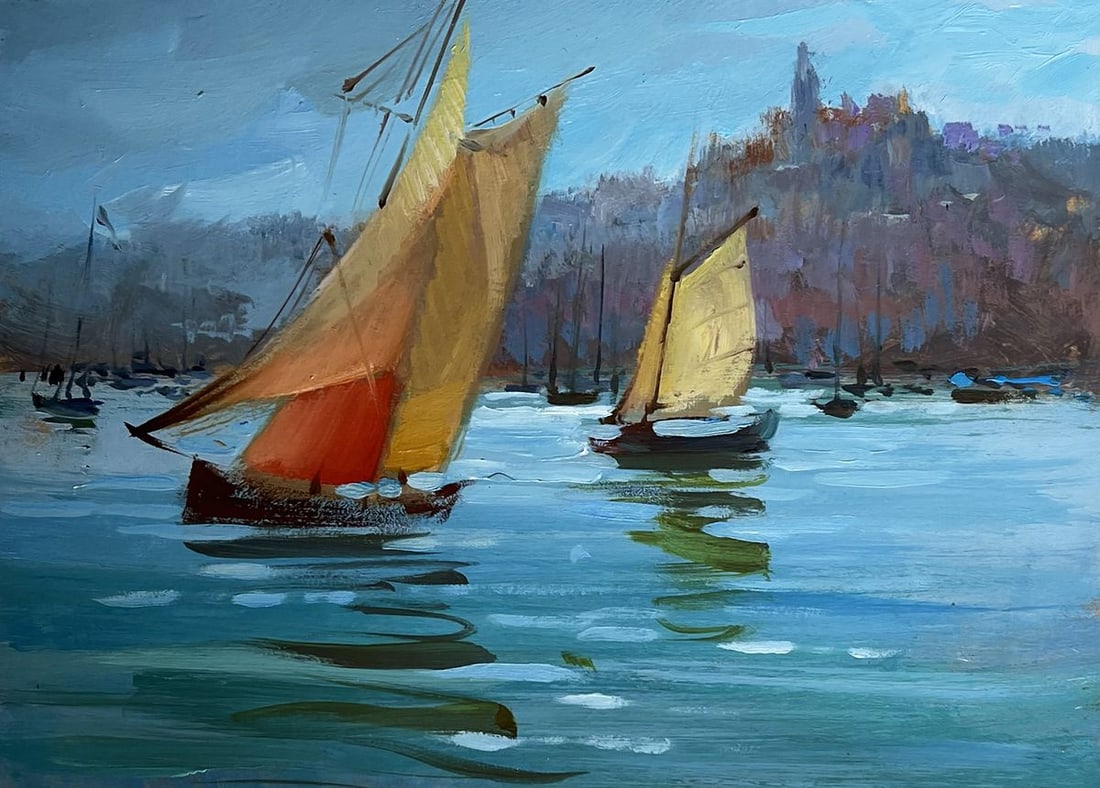Oil painting Sailing holidays Yuriy Suprunchuk - 3