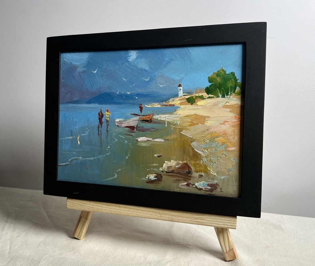 Oil painting Warm days at sea Yuriy Suprunchuk - 2