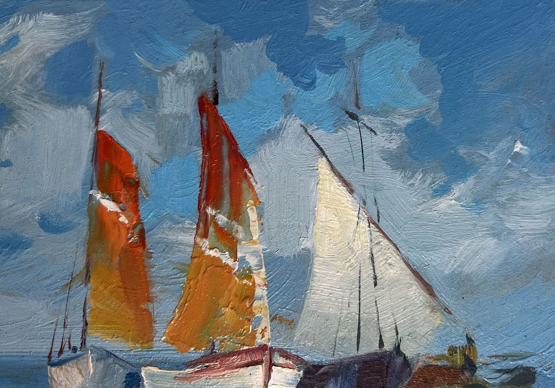 Oil painting On a journey by sea Yuriy Suprunchuk - 4