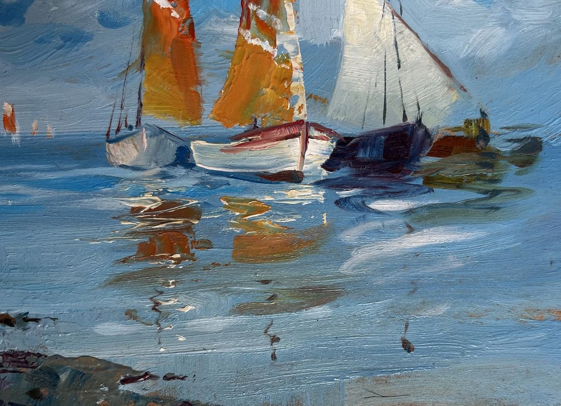 Oil painting On a journey by sea Yuriy Suprunchuk - 7