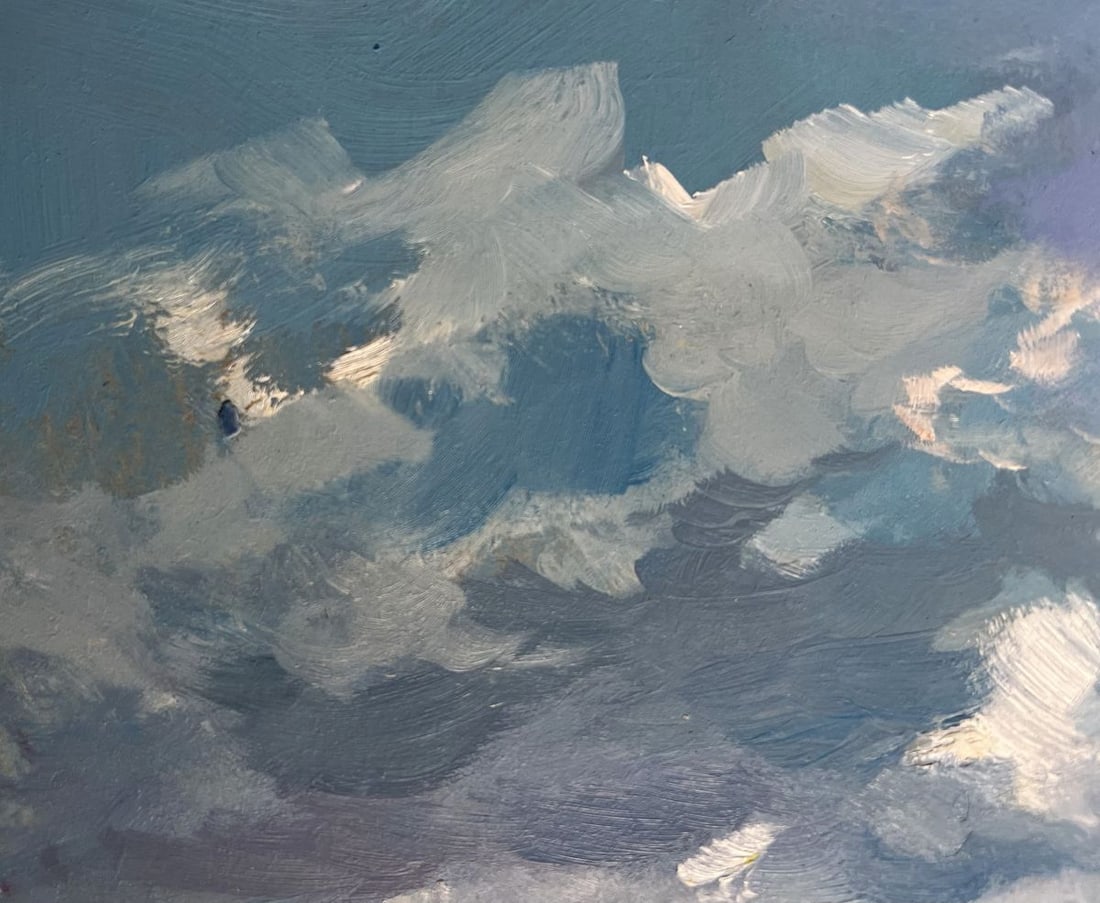 Oil painting The sun behind the clouds Yuriy Suprunchuk - 6