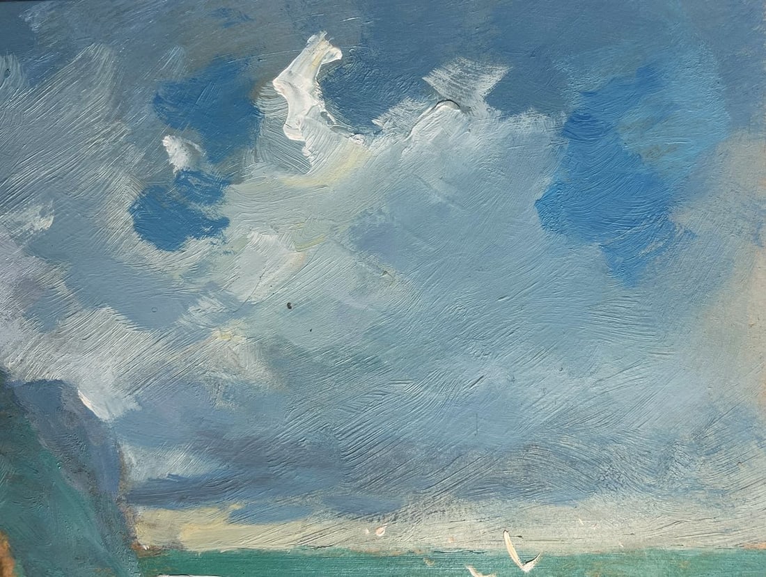 Oil painting Sailing to the shore on a boat Yuriy Suprunchuk - 4