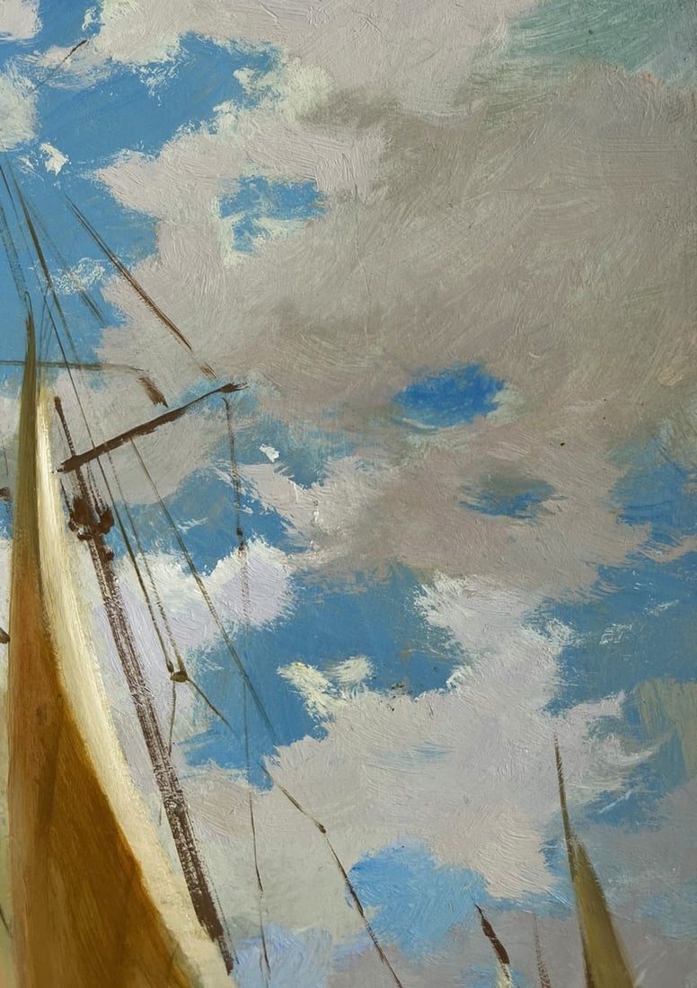 Oil painting Sailboats at sea Yuriy Suprunchuk - 5