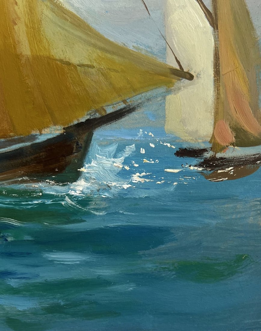 Oil painting Sailboats at sea Yuriy Suprunchuk - 8