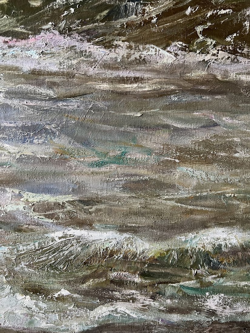Oil painting A wave on the sea V. Mishurovsky - 10
