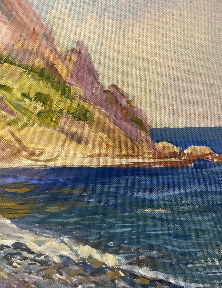 Oil painting View of the rocky coast V. Mishurovsky - 7
