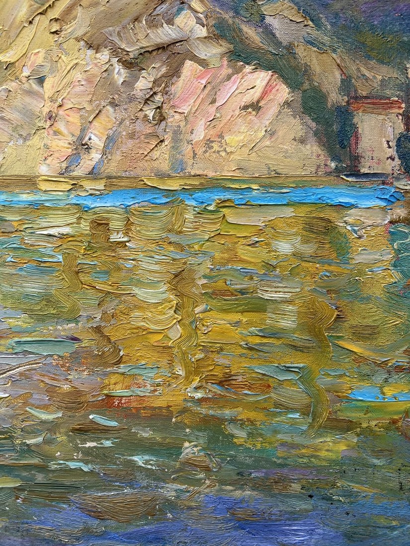Oil painting Near the yacht club V. Mishurovsky - 10