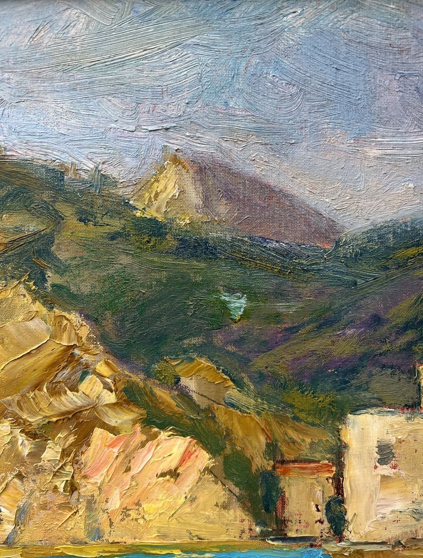 Oil painting Near the yacht club V. Mishurovsky - 11