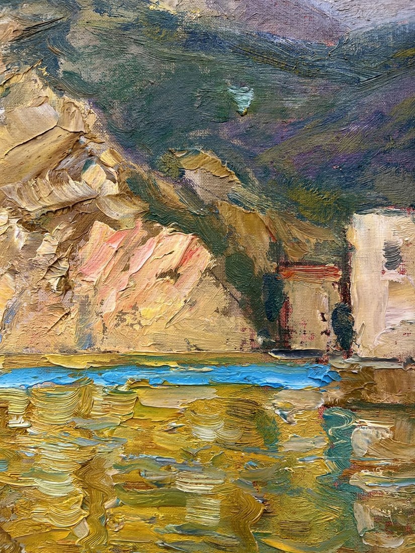 Oil painting Near the yacht club V. Mishurovsky - 6