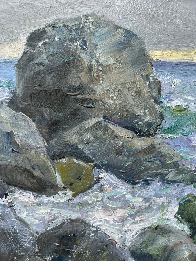 Oil painting Rocky coast V. Mishurovsky - 4