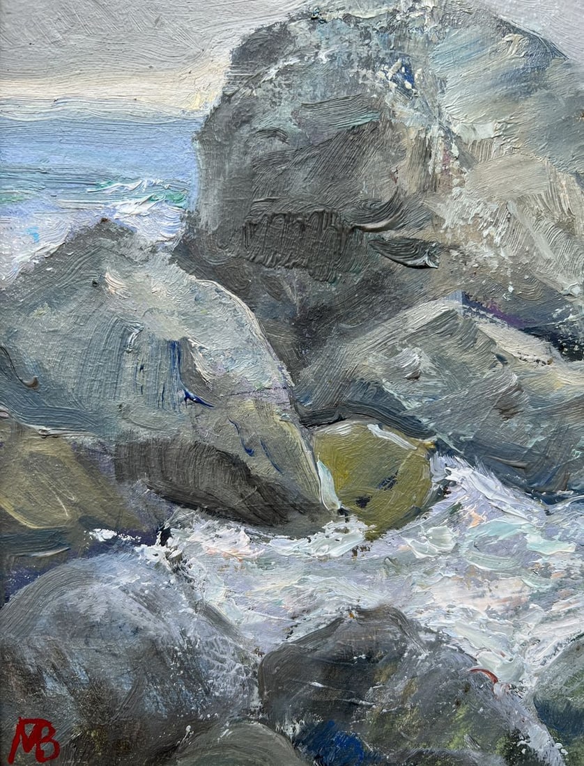 Oil painting Rocky coast V. Mishurovsky - 5