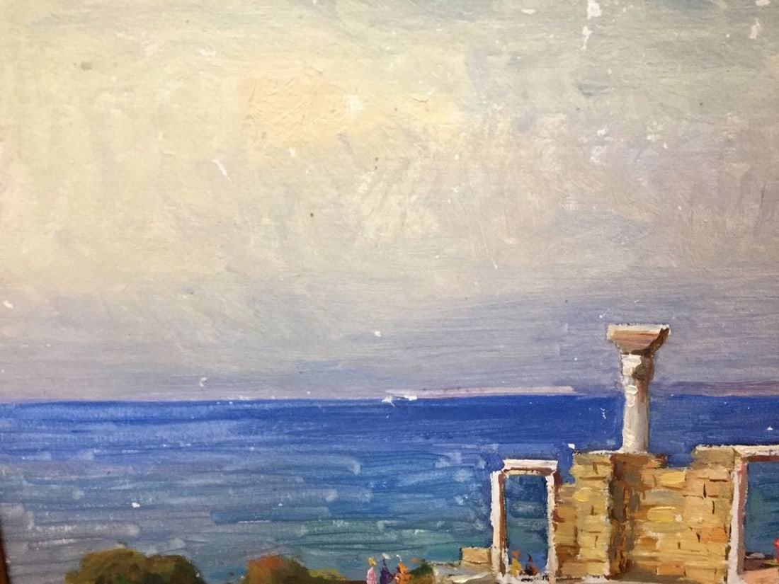 Oil painting Ruins of a building original picture painter - 2