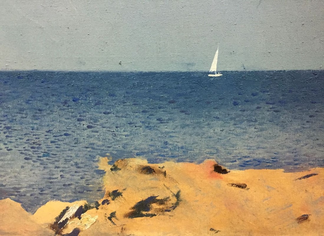 Oil painting Sailboat Alexey Fedorovich Vlasov - 3