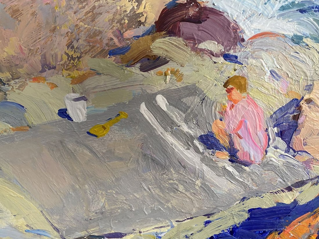 Oil painting Rest on the rocky shore Mamchich Stepan Gavriilovich - 6