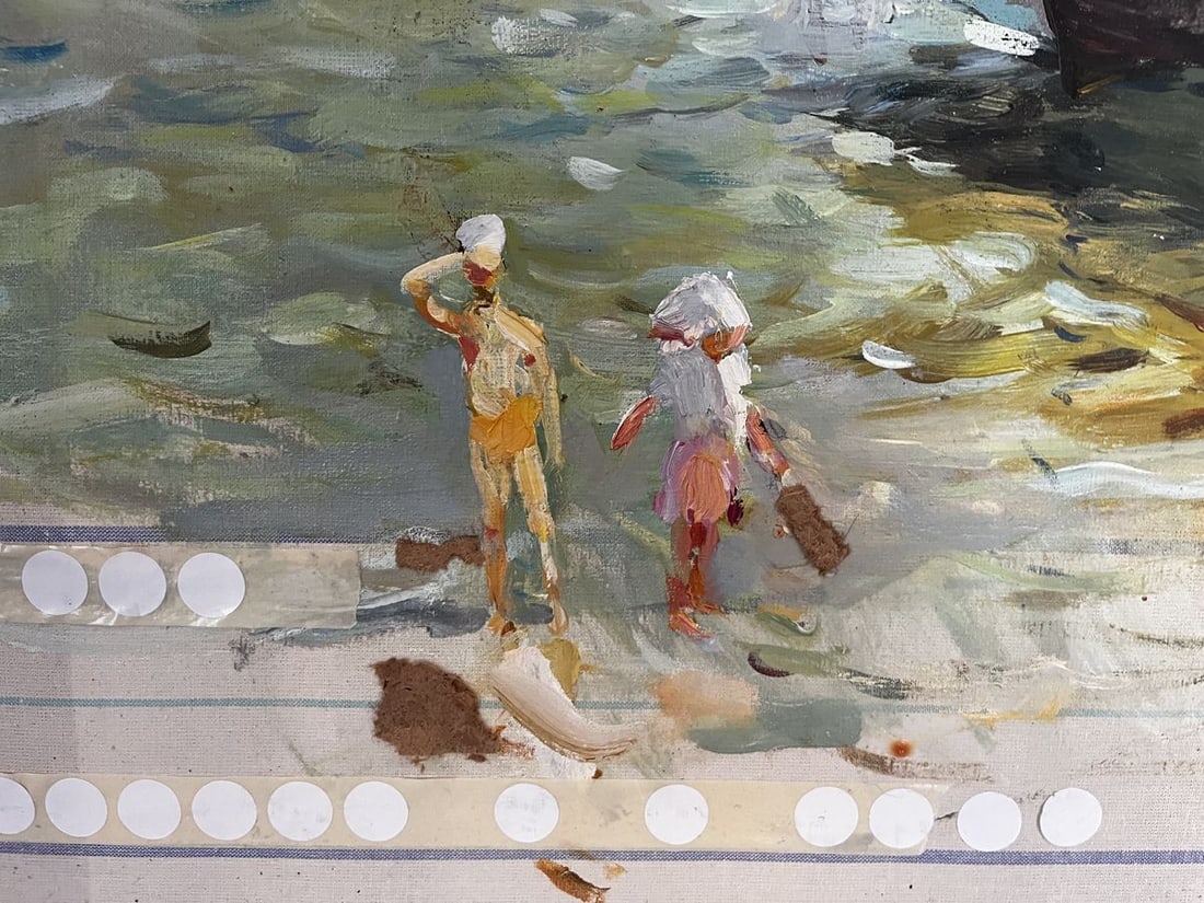 Oil painting Boat boarding Barabash Svyatoslav Sergeevich - 5