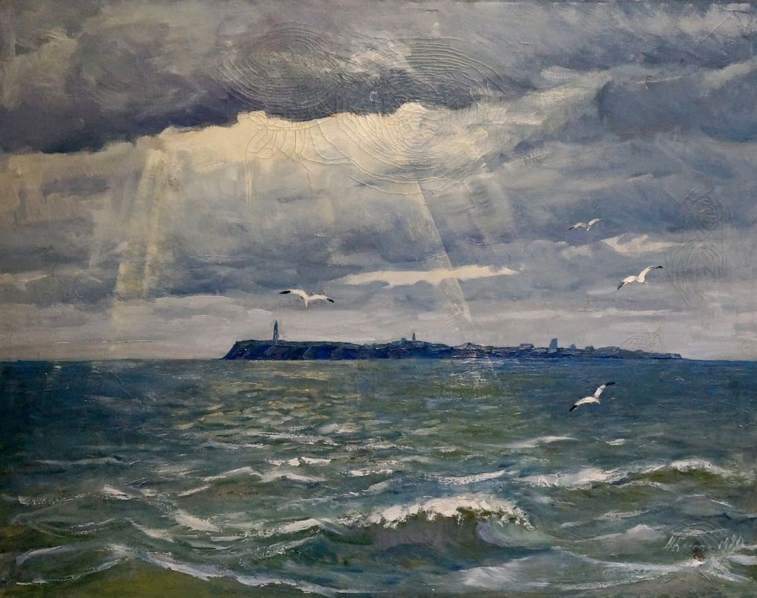 Oil painting Isle Beseda Petr Nikolayevich: Title: Oil painting Isle Beseda Petr Nikolayevich Description: Vern 1374 *** ABOUT THIS PAINTING *** * TITLE: "Isle" * ARTISTS: Beseda Petr Nikolayevich * SIZE: 90x70 cm/'35.43x27.55 inches' * MEDIUM: