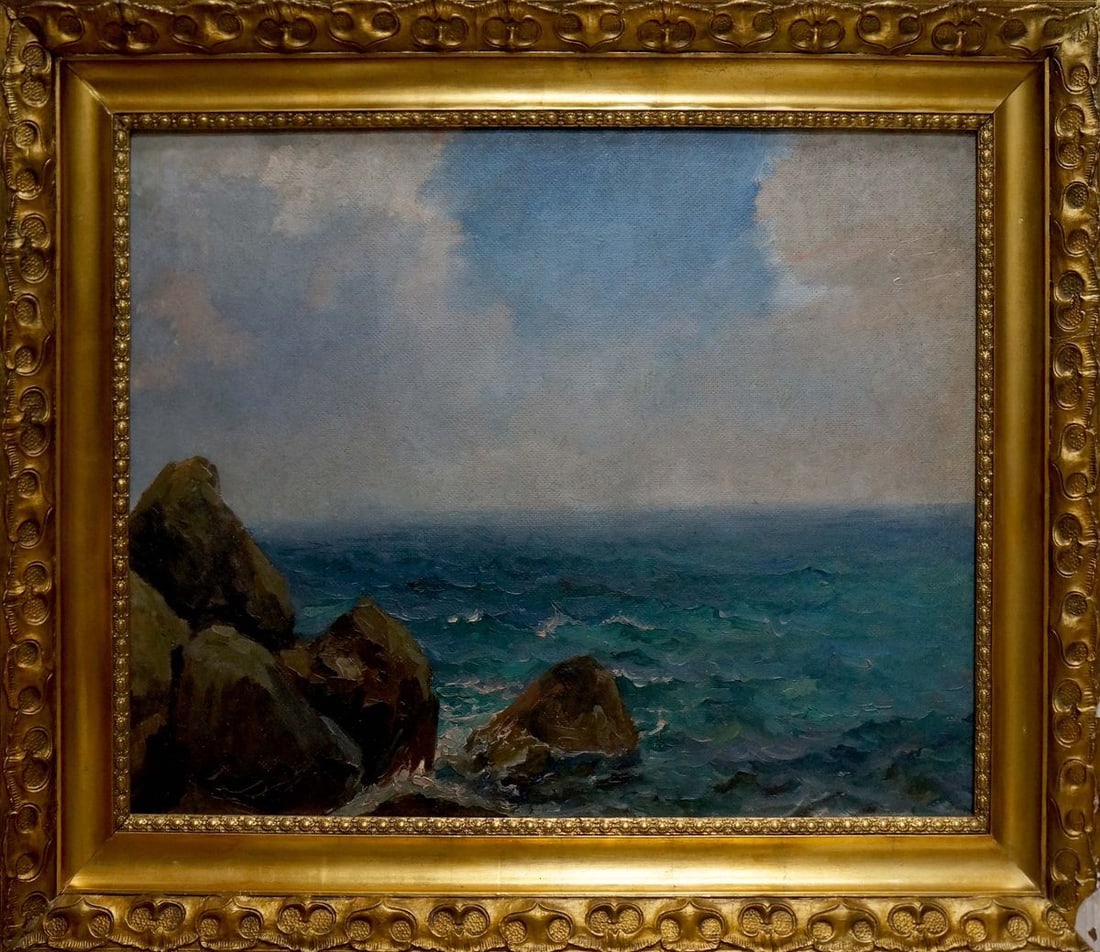 Oil painting Pacific sea Yakov Aleksandrovich Basov (1 of 11)