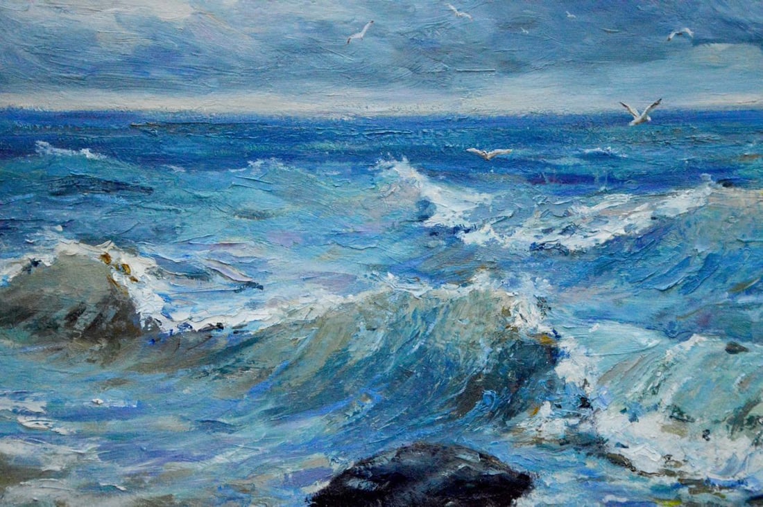 Oil painting Raging sea Bakaev Sergey Ivanovich - 2