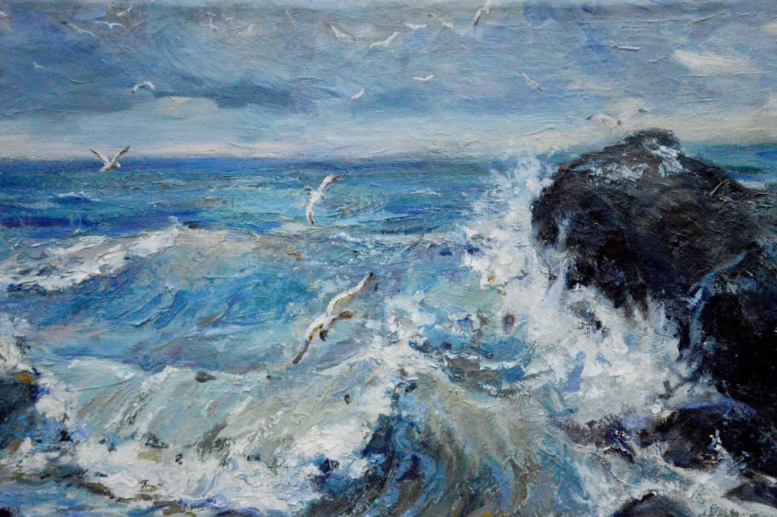 Oil painting Raging sea Bakaev Sergey Ivanovich - 4