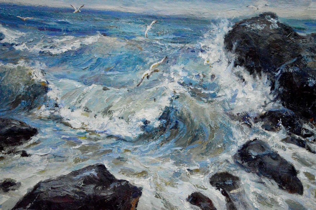 Oil painting Raging sea Bakaev Sergey Ivanovich - 8