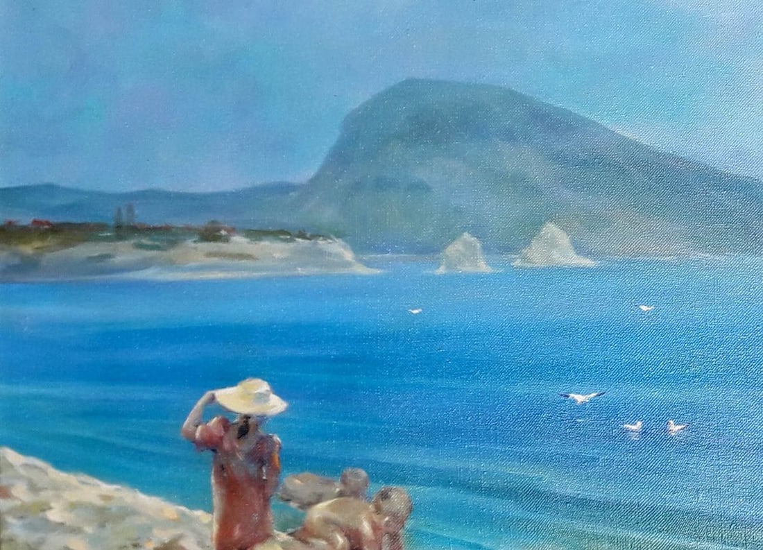 Oil painting Children by the water Korkishko Vasily - 5