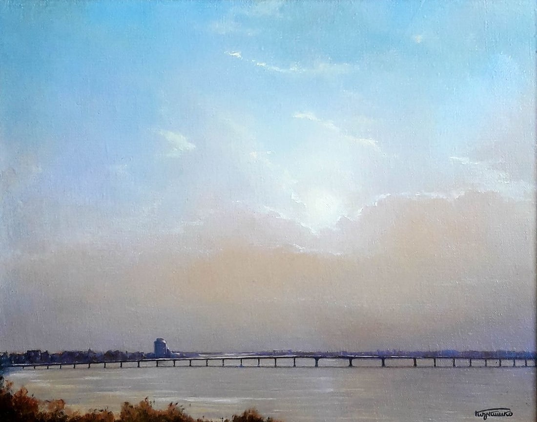 Oil painting Dawn over the Dnieper Korkishko Vasily - 2