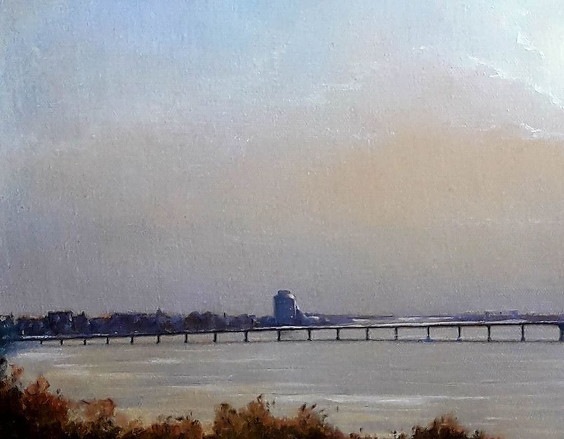 Oil painting Dawn over the Dnieper Korkishko Vasily - 5
