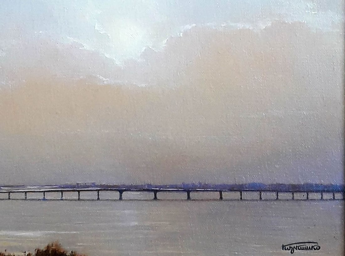 Oil painting Dawn over the Dnieper Korkishko Vasily - 6