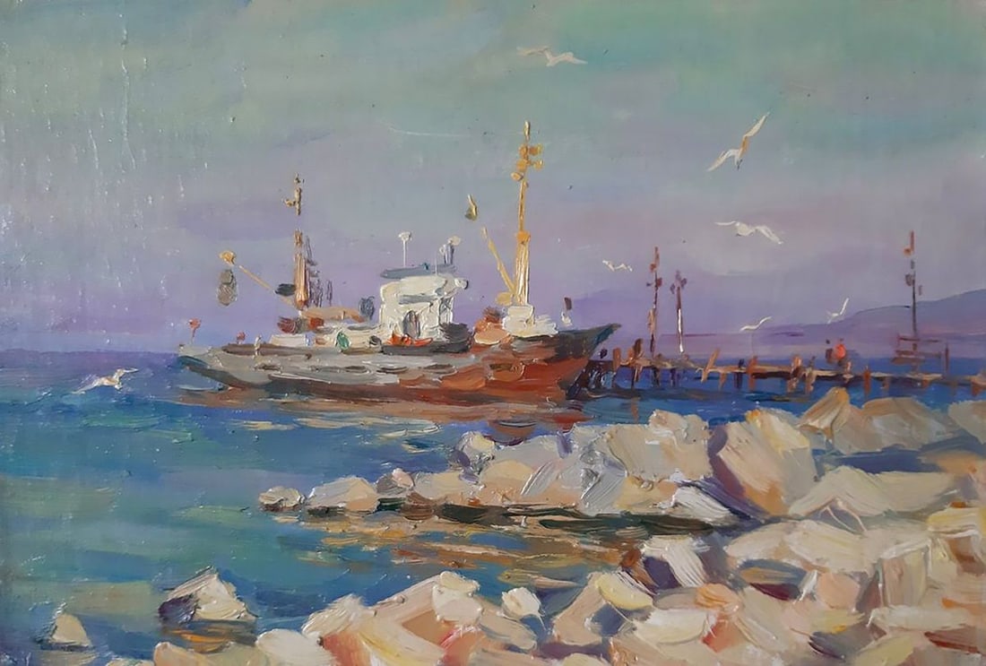Oil painting Port Kovalenko Ivan Mikhailovich (1 of 5)