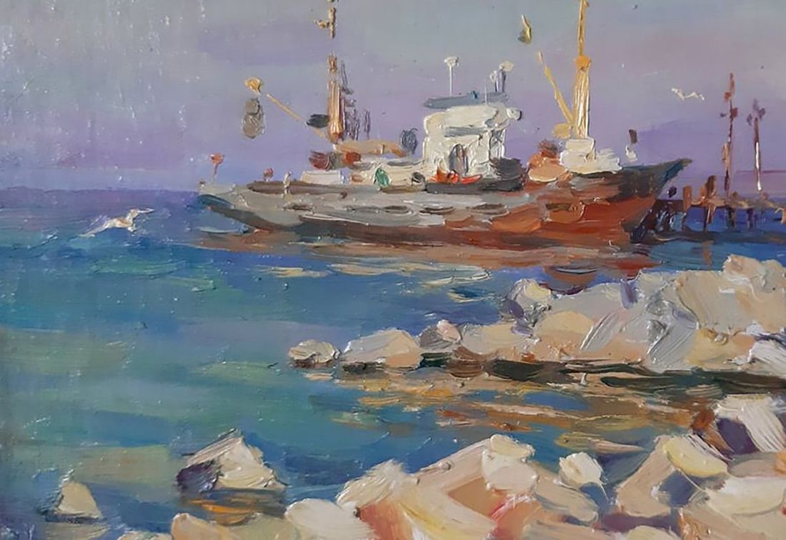 Oil painting Port Kovalenko Ivan Mikhailovich - 4