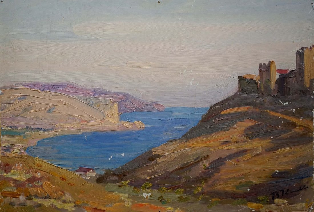Oil painting The ruins of the fortress V. Kisil: Title: Oil painting The ruins of the fortress V. Kisil Description: Verns 264 *** ABOUT THIS PAINTING *** * TITLE: "The ruins of the fortress" * ARTISTS: V. Kisil * SIZE: 34x50 cm/'13.38x19.68