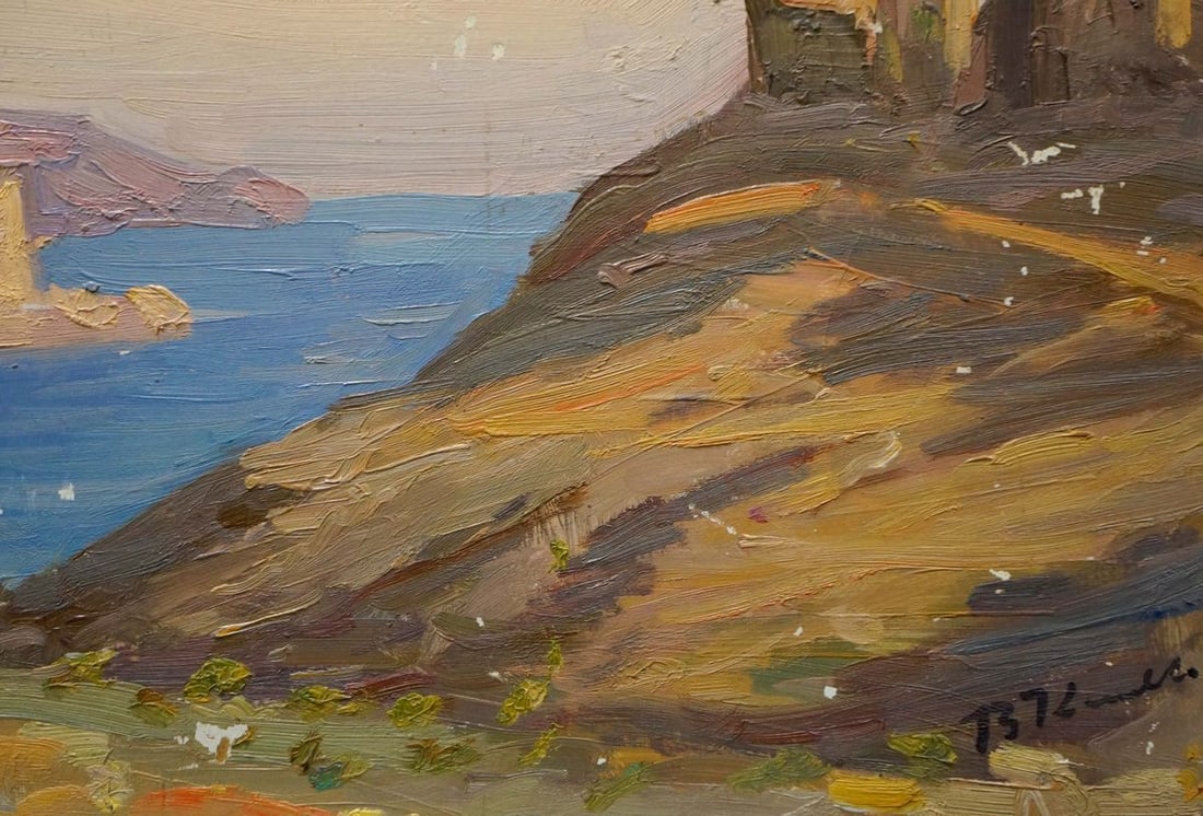 Oil painting The ruins of the fortress V. Kisil - 5