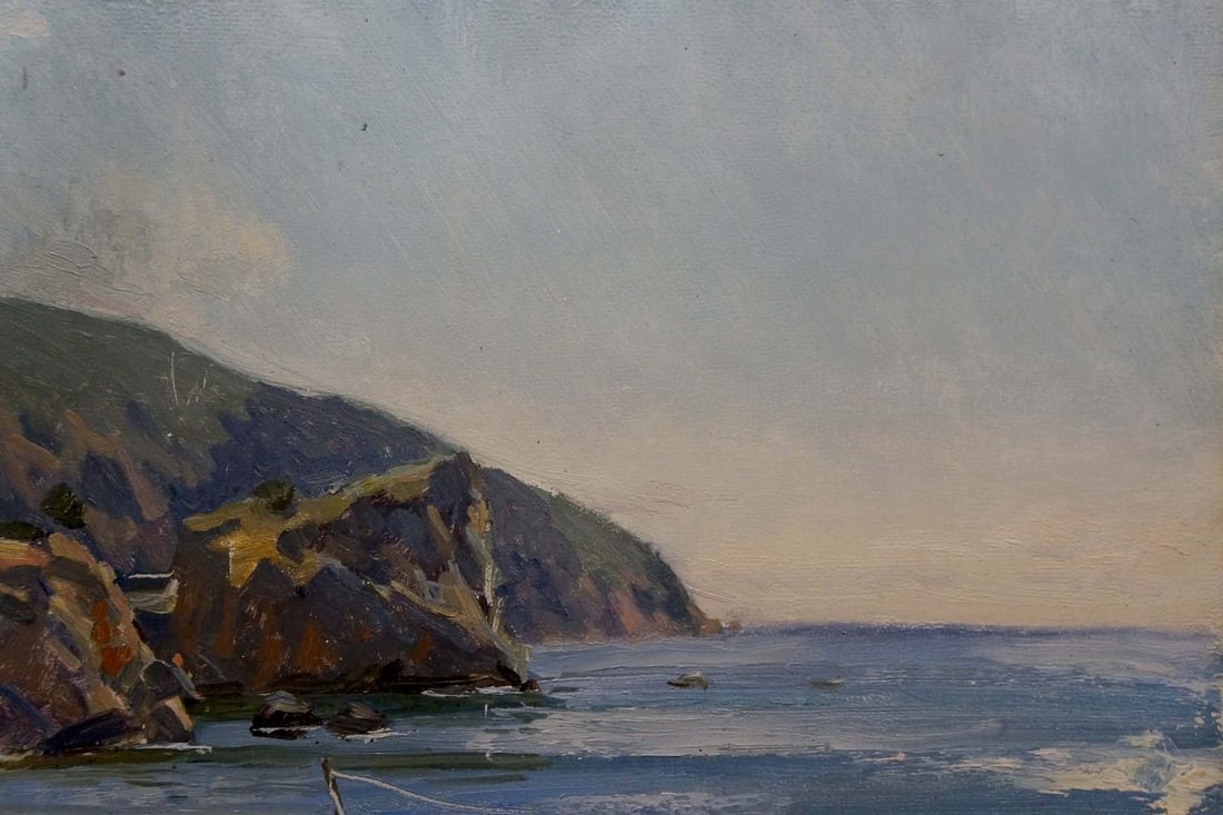 Oil painting Girls near the shore Zatsepina Zinaida Ilyinichna - 4