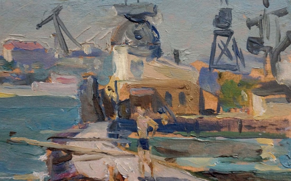 Oil painting Ship repair Strelnikov Vladimir Vladimirovich - 4