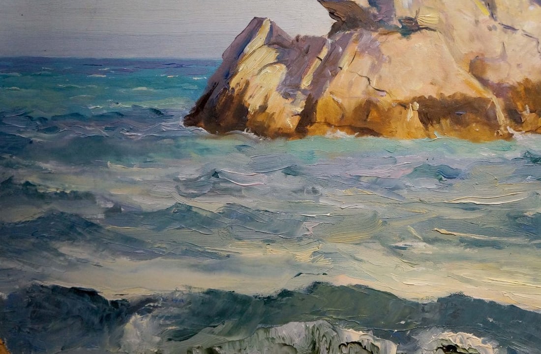 Oil painting Rocks in the sea Vladimir Matyushkov - 2