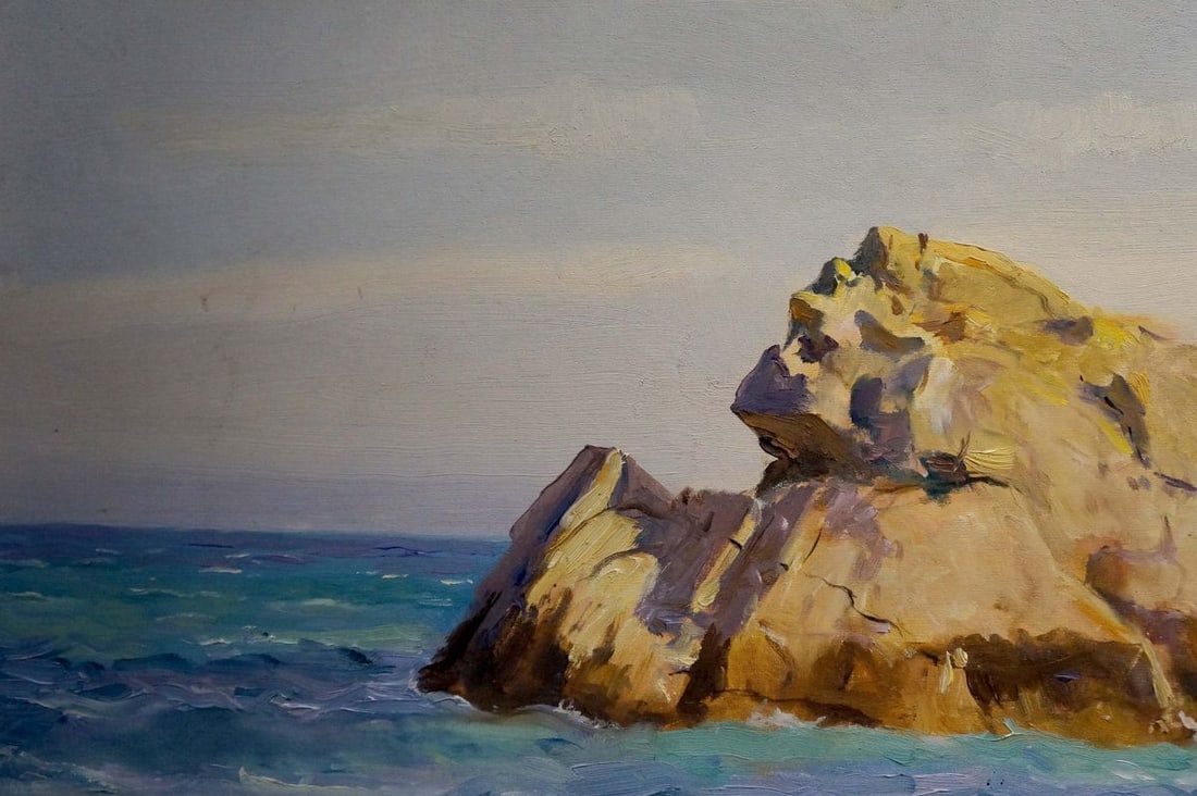 Oil painting Rocks in the sea Vladimir Matyushkov - 3