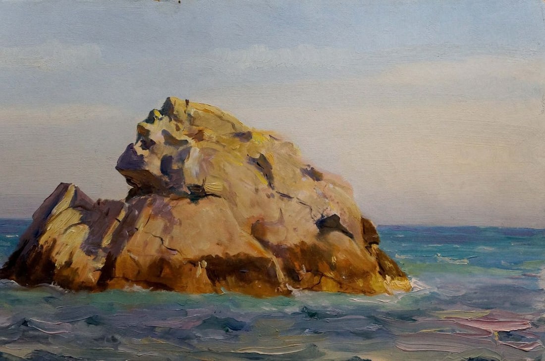 Oil painting Rocks in the sea Vladimir Matyushkov - 4