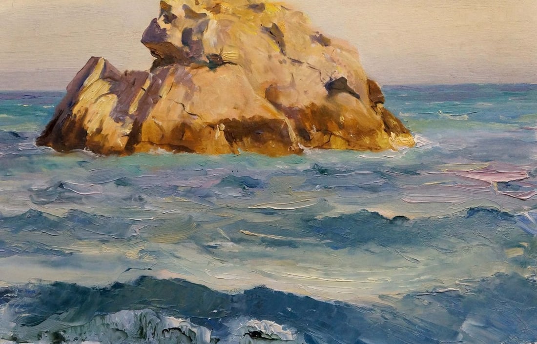 Oil painting Rocks in the sea Vladimir Matyushkov - 5