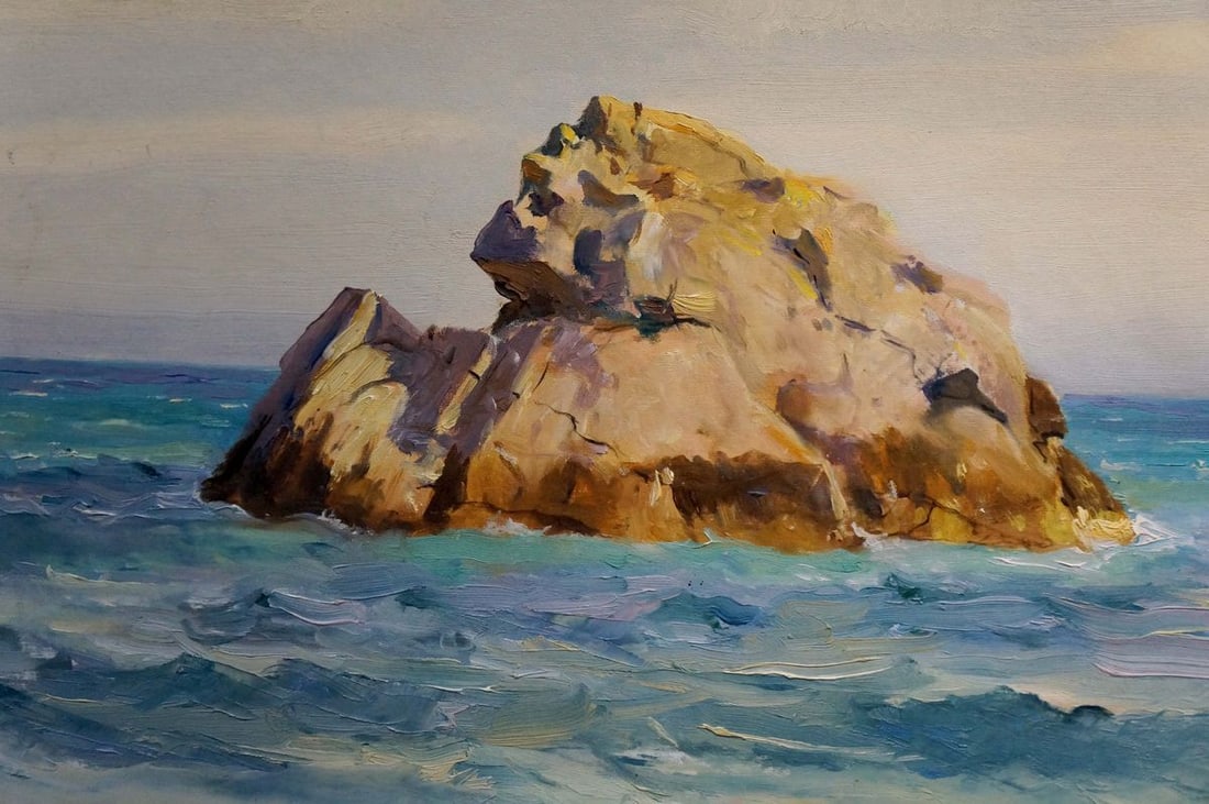 Oil painting Rocks in the sea Vladimir Matyushkov - 6