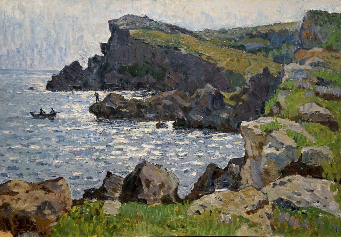 Oil painting People by the shore Konovalov Yuri Alexandrovich: Title: Oil painting People by the shore Konovalov Yuri Alexandrovich Description: Verns 470 *** ABOUT THIS PAINTING *** * TITLE: "People by the shore" * ARTISTS: Konovalov Yuri Alexandrovich * SIZE:
