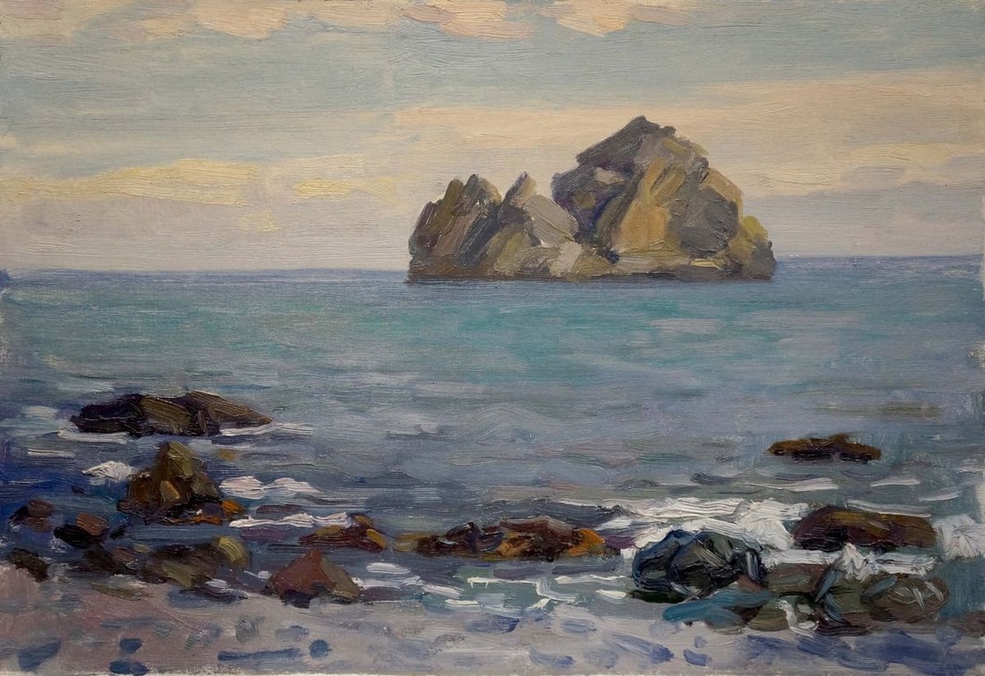 Oil painting Rock in the sea Konovalov Yuri Alexandrovich (1 of 6)