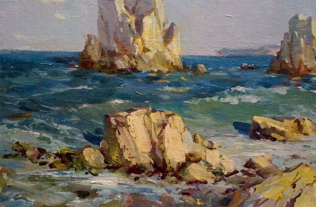 Oil painting By the sea Levichev H.V. - 2