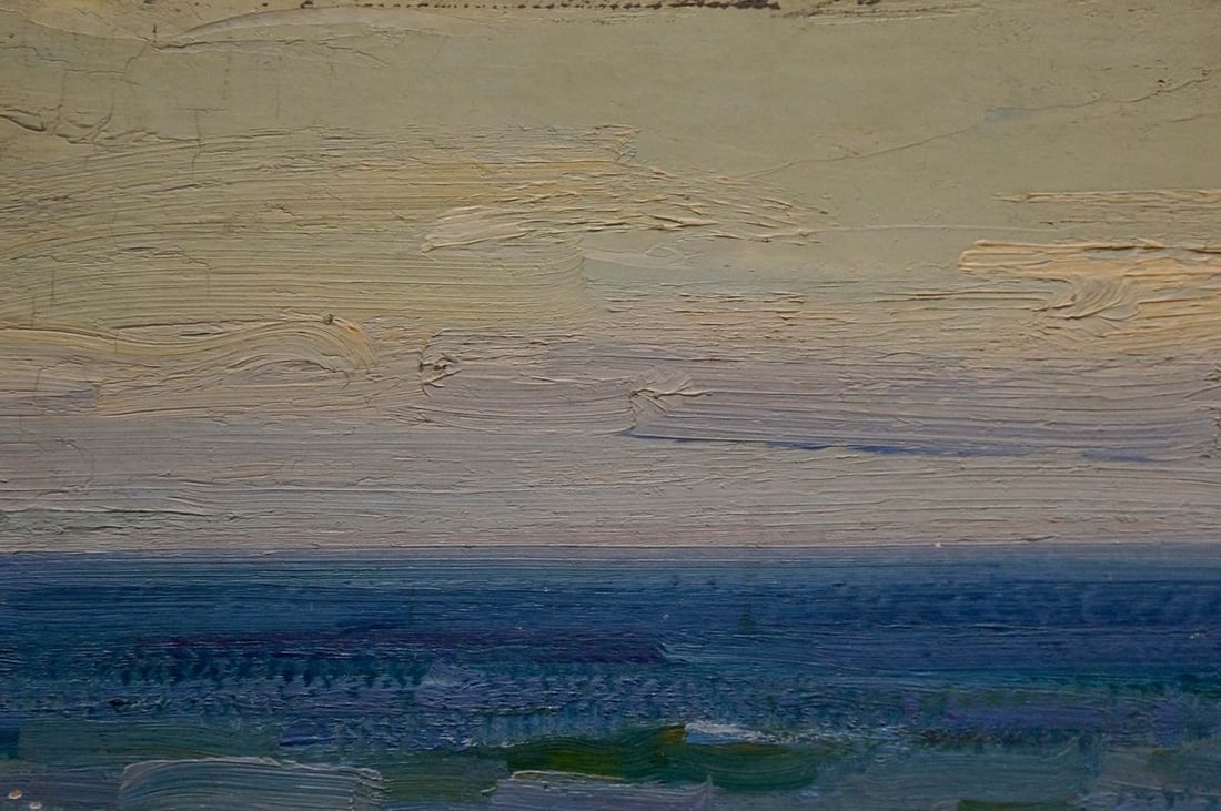Oil painting Ship at sea Strelov Arkady Efimovich - 3